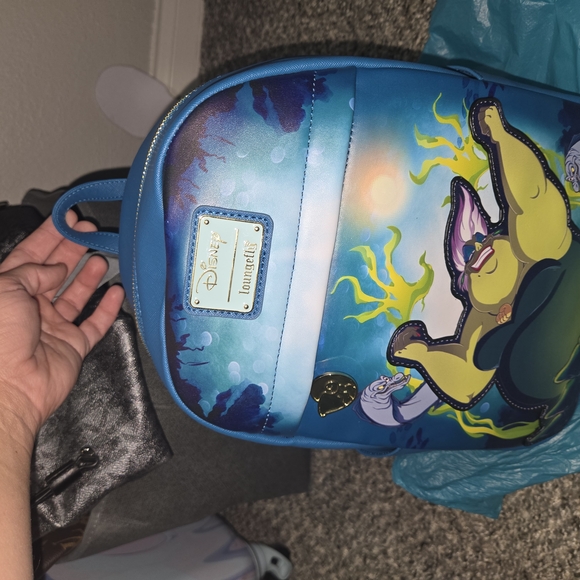 Disney Mini Bag Green and Blue with Cartoon Artwork - Picture 1 of 7